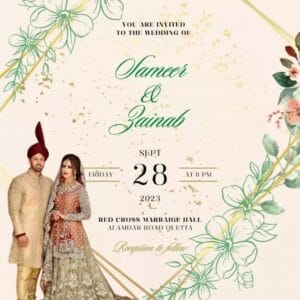 Wedding Invitation card design